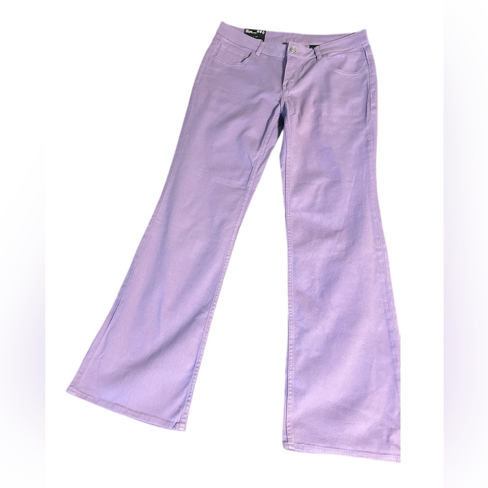 Dividend H&M Purple Flare Leg Low Waist Jeans. Tall Size 12. NWT